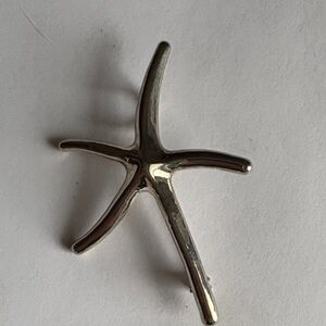 Sterling Silver Starfish Brooch Pendant